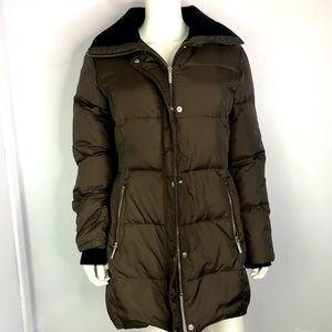 Michael Kors Brown Down Puffer Coat Jacket M